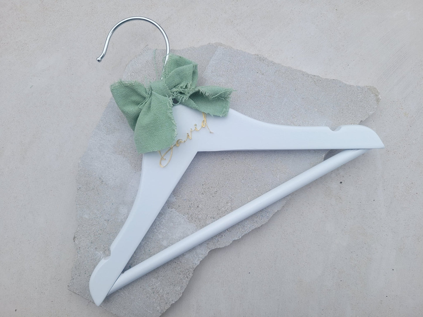 Personalized Wooden Childrens Hanger by Gently Made