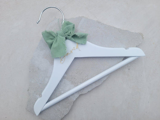 Personalized Wooden Childrens Hanger by Gently Made