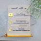 Connect with us Check In Business QR Code Sign by Gently Made