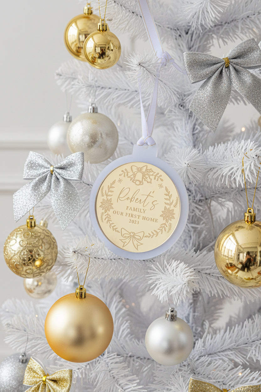 First Home Christmas Ornament by Gently Made