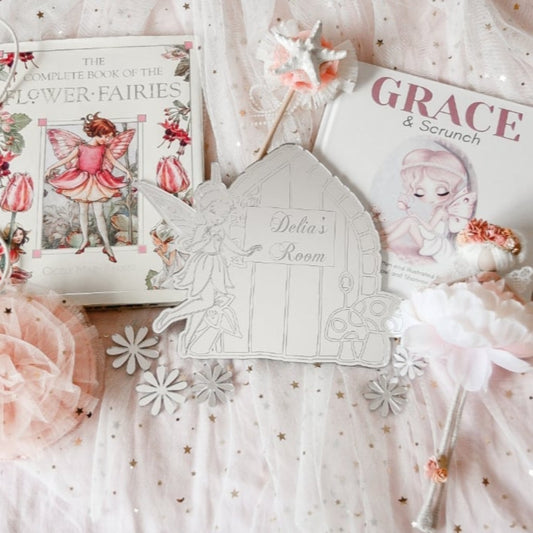 Fairy Door Room Name Plaque by Gently Made