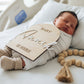 Personalized Wood Plaque | Acrylic Announcement Plaque by Gently Made