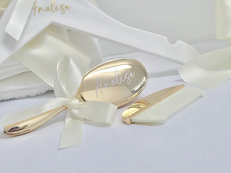 Deluxe Frosted Rectangle Acrylic Baptism Christening Box personalised detail