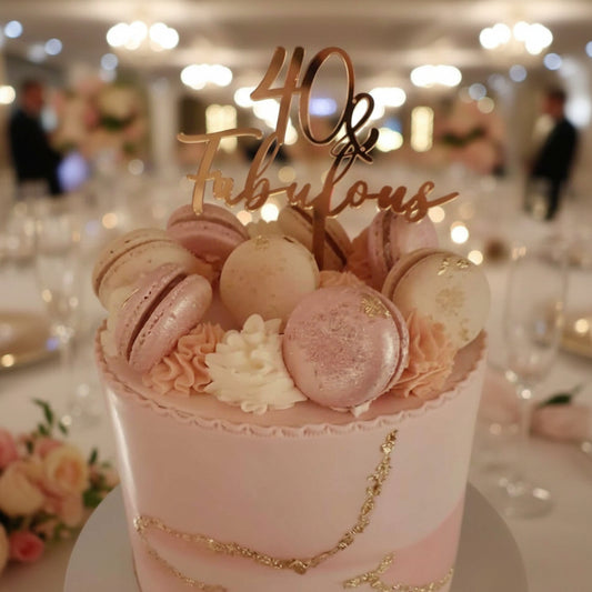 Still Fabulous Birthday Cake Topper by Gently Made