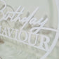 Birthday Hoop | Acrylic Hoop | Acrylic Wreath detail view