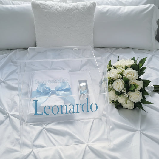 "Sky" Acrylic Baptism Box Set Package by Gently Made