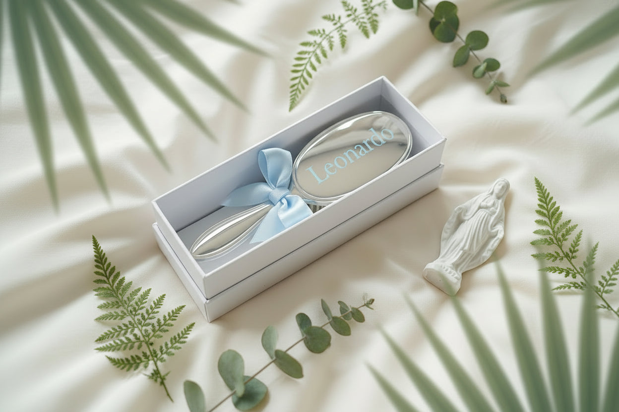 "Sky" Acrylic Baptism Box Set Package detail view