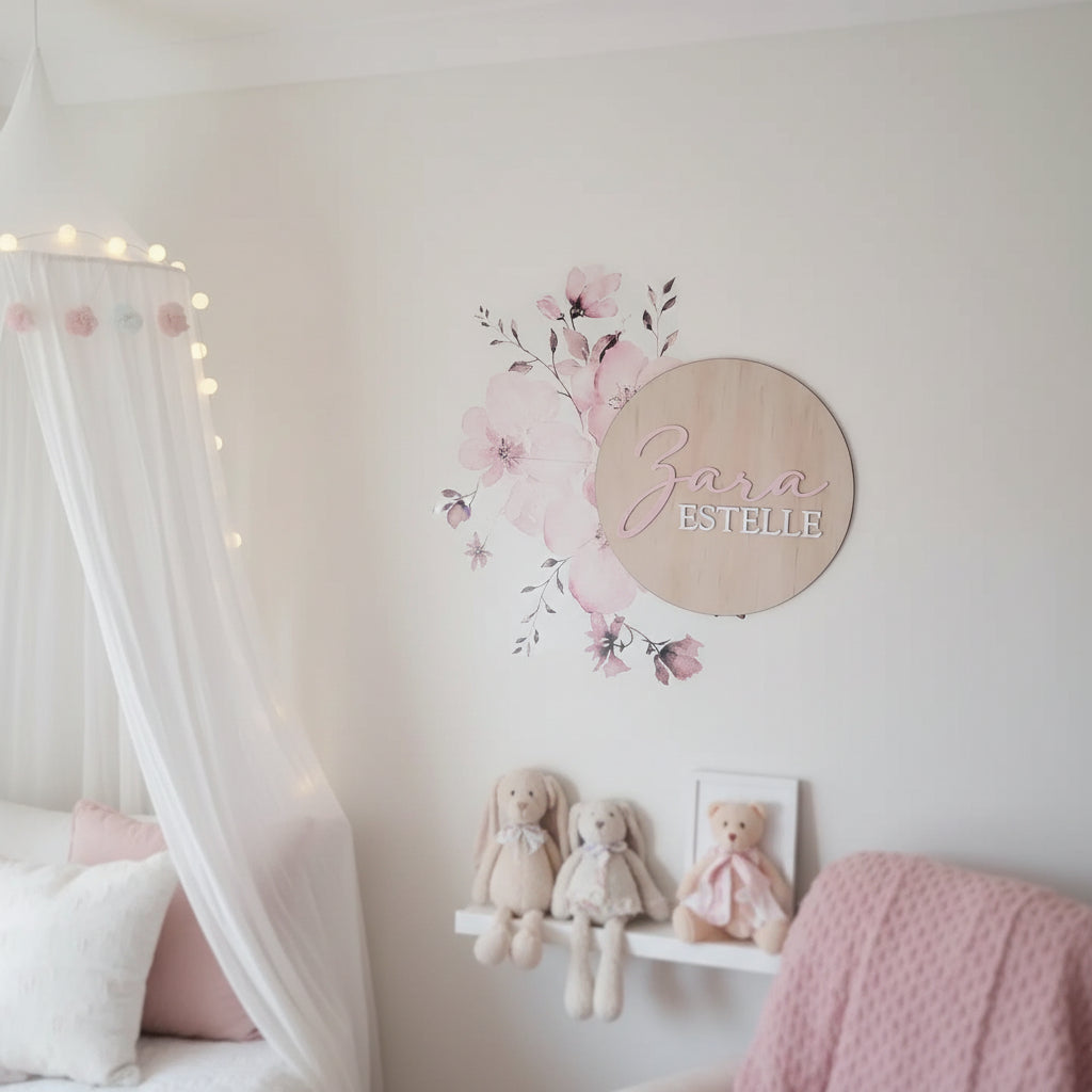 Classic Wooden Name Plaque by Gently Made