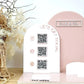 QR Square reader Social sign with Business card holder by Gently Made