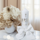 Standard Raw Edge Ribbon Baptism | Christening Candle alternate view