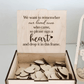 Wedding guest book drop box | Wedding guest book detail view