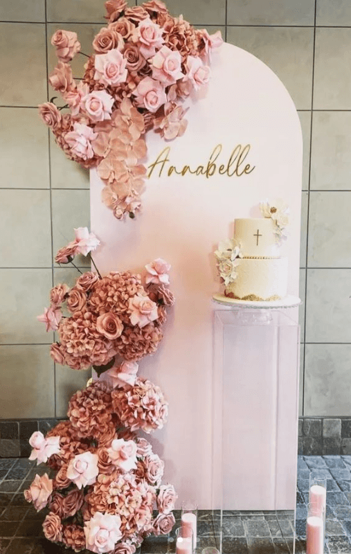 Acrylic Script Name Plaque- Single Layer detail view