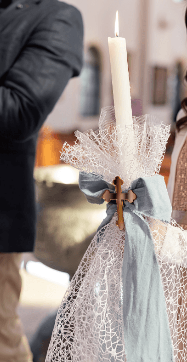 Orthodox Baptism Christening Lambathes alternate view