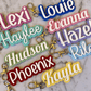 3D Name School Bag Luggage Tag detail view