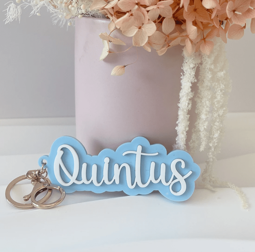 3D Name School Bag Luggage Tag alternate view