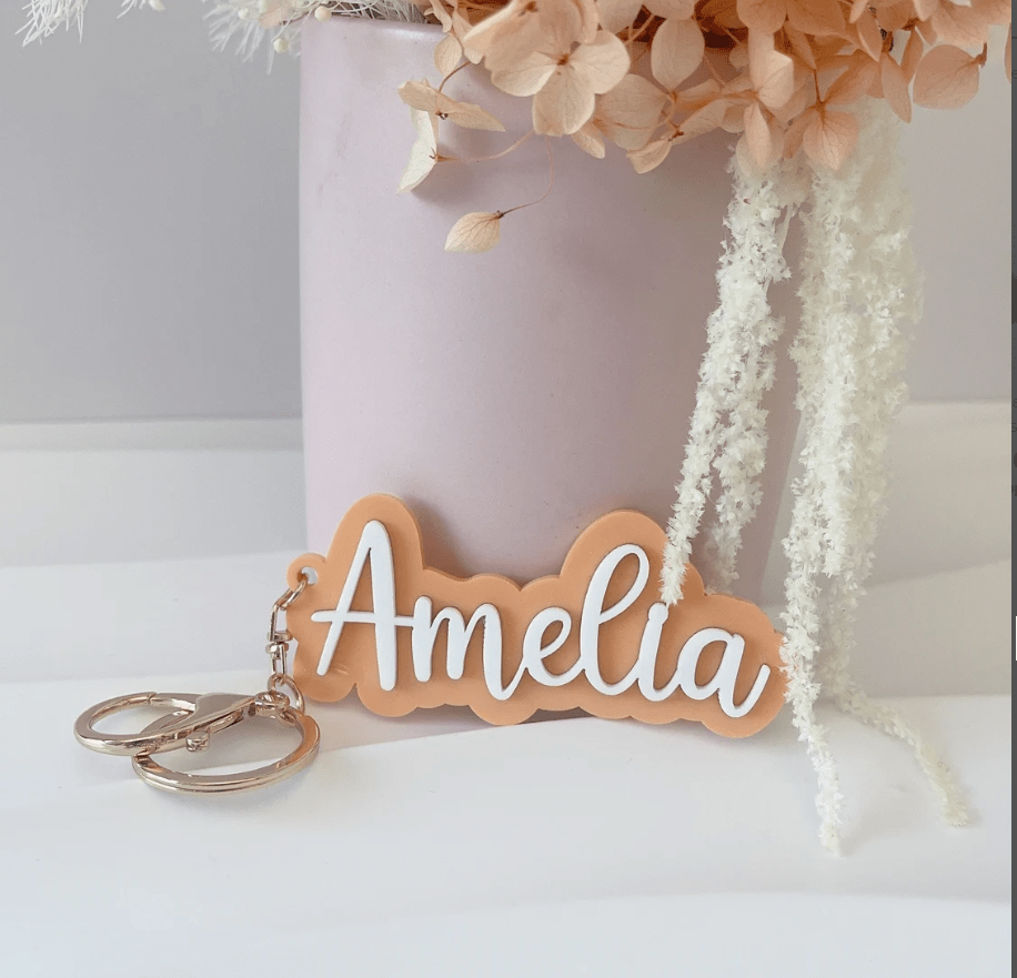 3D Name School Bag Luggage Tag by Gently Made