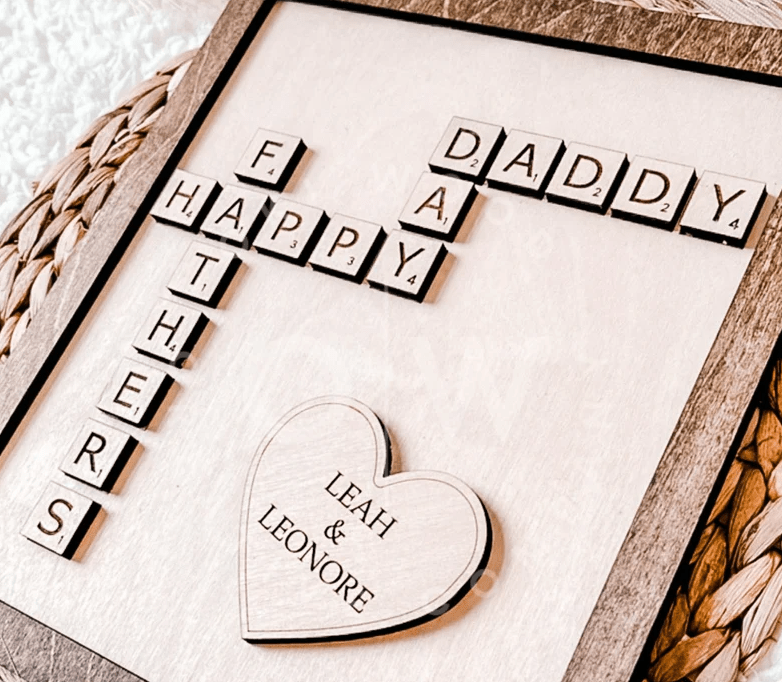 Father's Day Scrabble Gift Idea alternate view