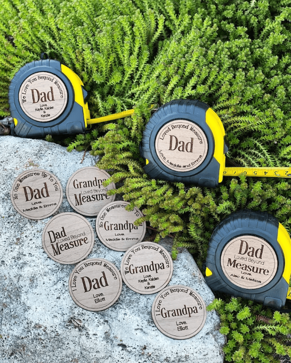 Father's Day Personalized Tape Measure | Measuring Tape| Gift for Dad | Stocking filler alternate view