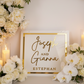 Custom Baby Announcement sign | Custom Name Plaque | Event Signage alternate view