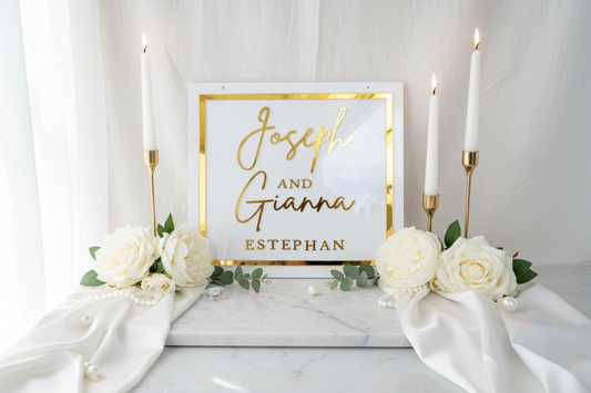 Custom Baby Announcement Sign & Name Plaque — handmade in Australia by Gently Made