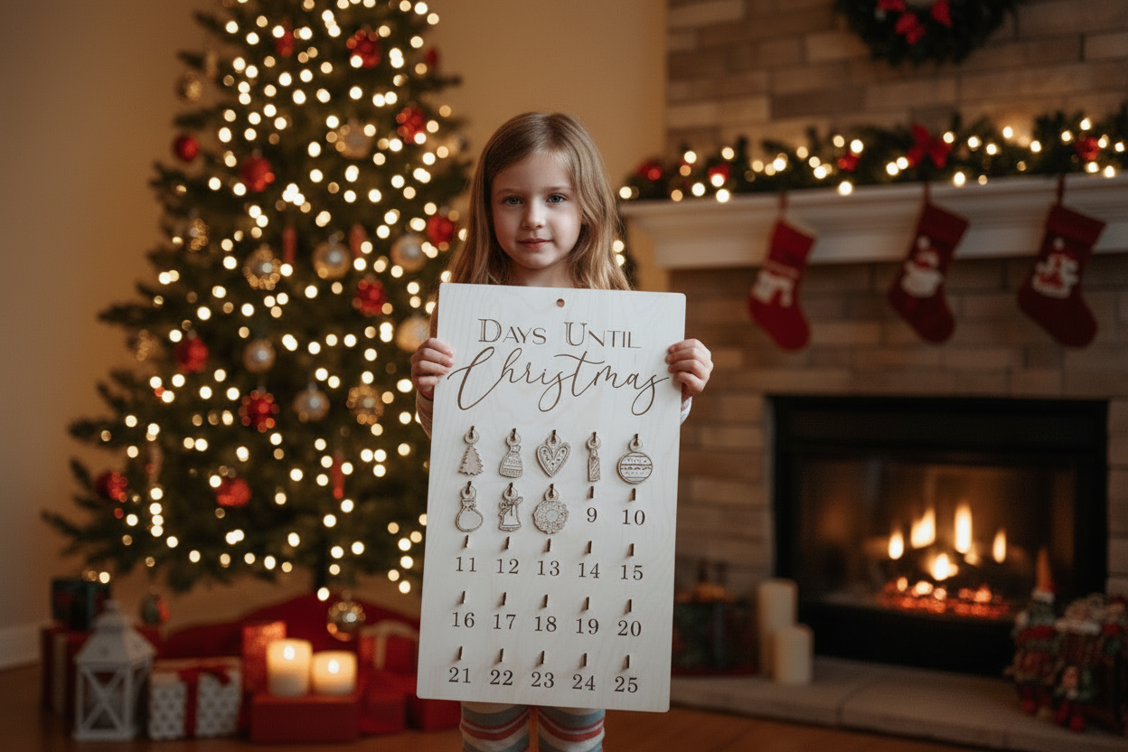 Christmas Countdown Calendar by Gently Made