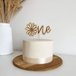 Daisy ONE Topper | first birthday topper | one topper | birthday by Gently Made