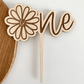 Daisy ONE Topper | first birthday topper | one topper | birthday alternate view