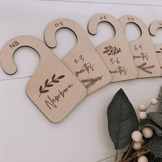Personalised Baby Wardrobe Dividers — handmade in Australia by Gently Made