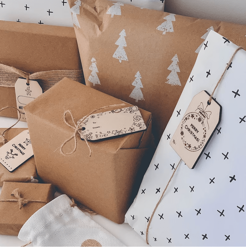 Christmas Gift Tag Set - Pack of 7 by Gently Made