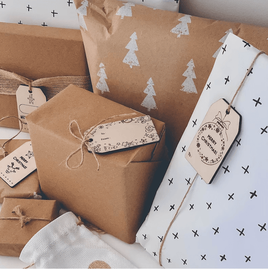 Christmas Gift Tag Set - Pack of 7 by Gently Made