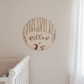 Botanical Rabbit Name Plaque | Name Plaque | Announcement Plaque by Gently Made