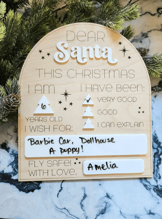 Personalised Kids Christmas Wishlist by Gently Made