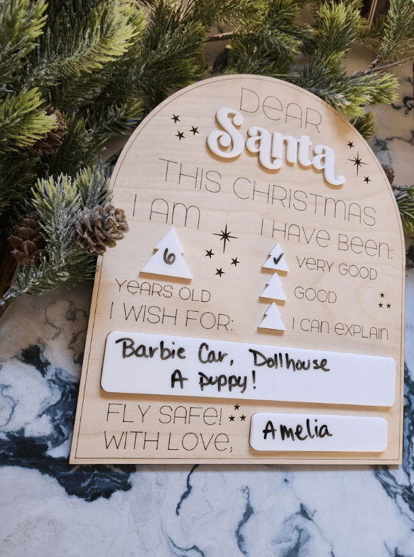 Personalised Kids Christmas Wishlist alternate view