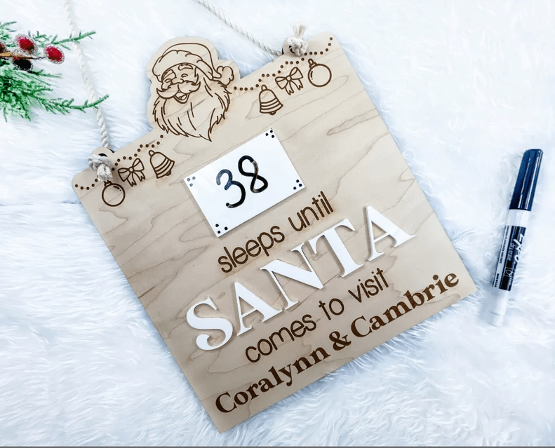 Santa Christmas Countdown by Gently Made