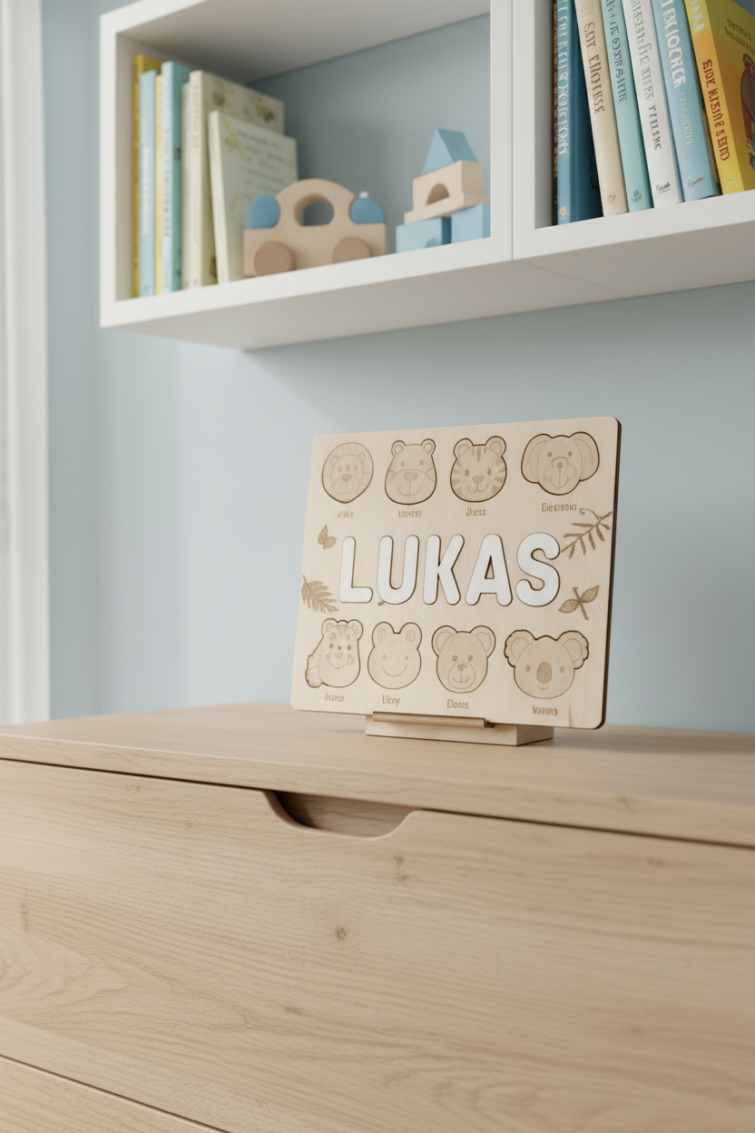 Animal Kids Baby Name puzzle alternate view