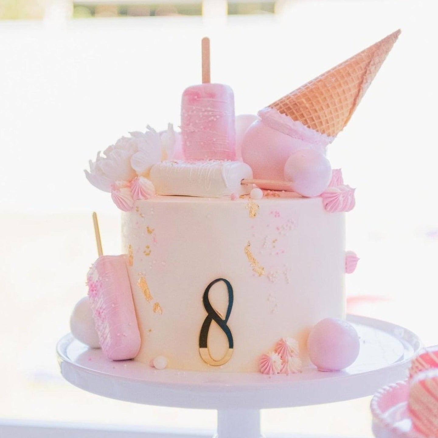 Front Facing Cake Topper Number by Gently Made