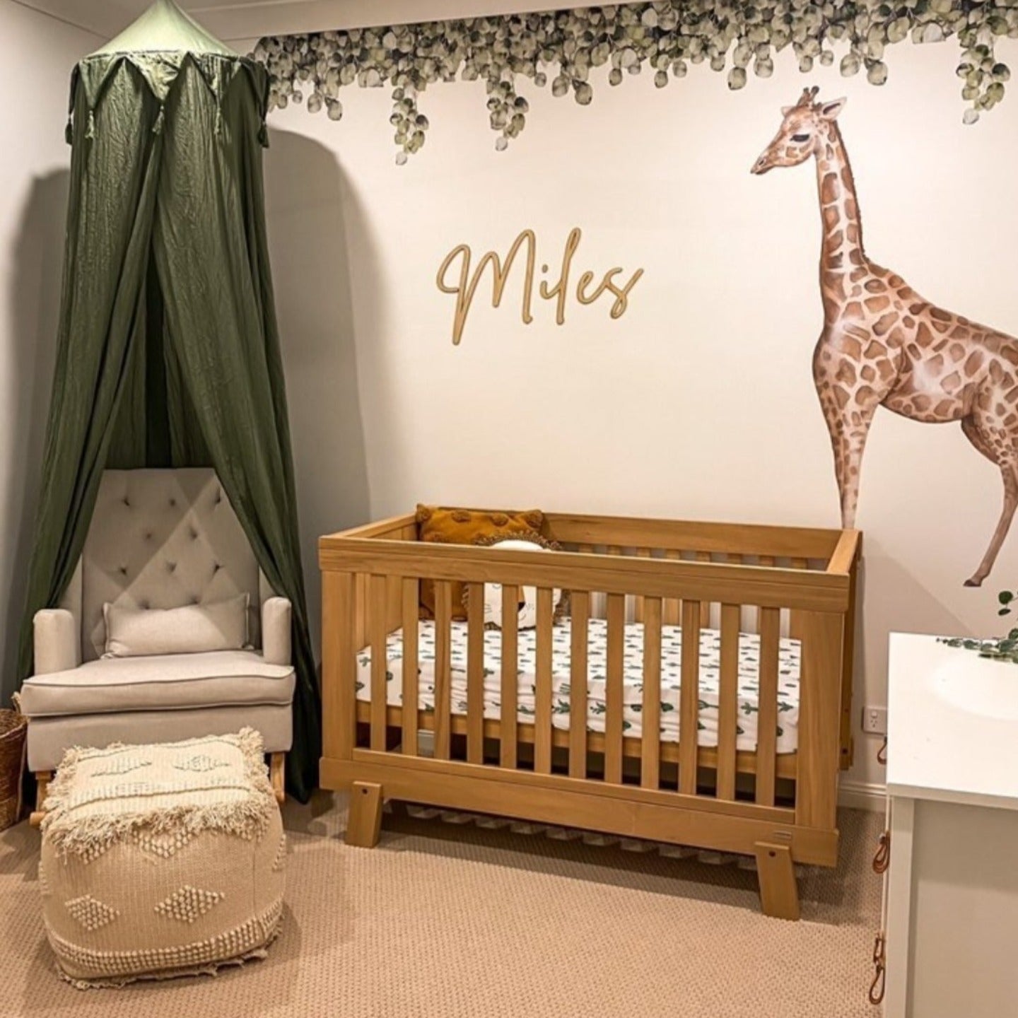 Acrylic Script Name Plaque- Single Layer by Gently Made