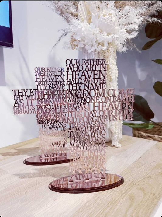 Our Father Prayer Plaque by Gently Made