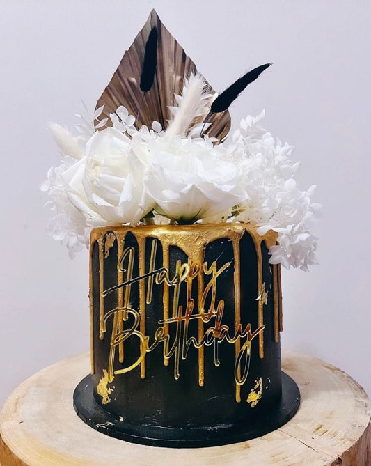 Happy Birthday Front Facing Topper by Gently Made