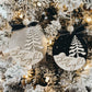 3D Christmas Ornament Wood Acrylic by Gently Made