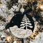 3D Christmas Ornament Wood Acrylic personalised detail