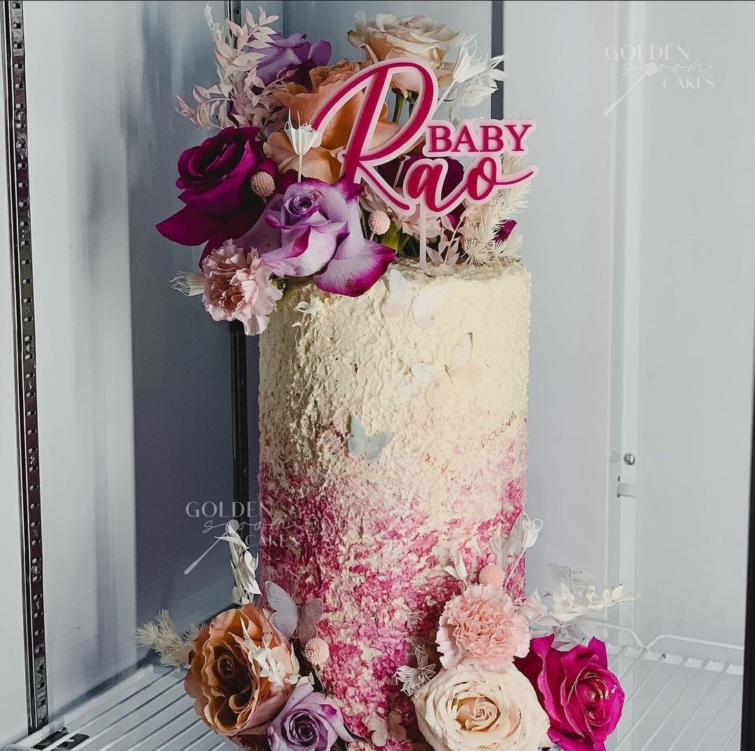 Baby Shower Cake Topper by Gently Made