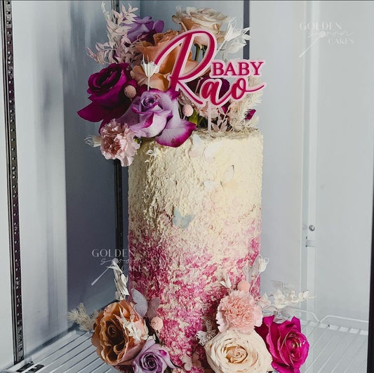 Baby Shower Cake Topper by Gently Made