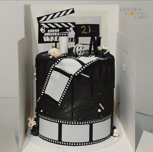 Movie Cake Topper by Gently Made