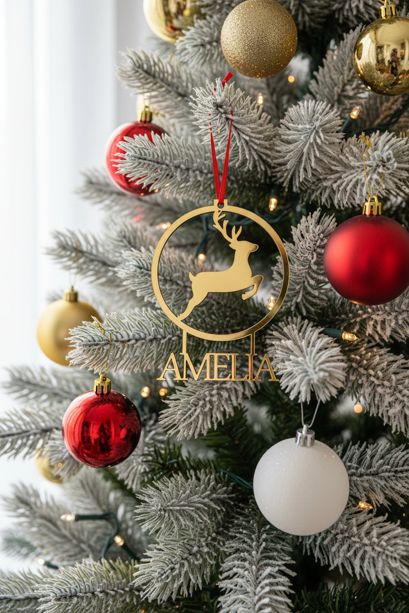 Personalised Christmas ornament by Gently Made