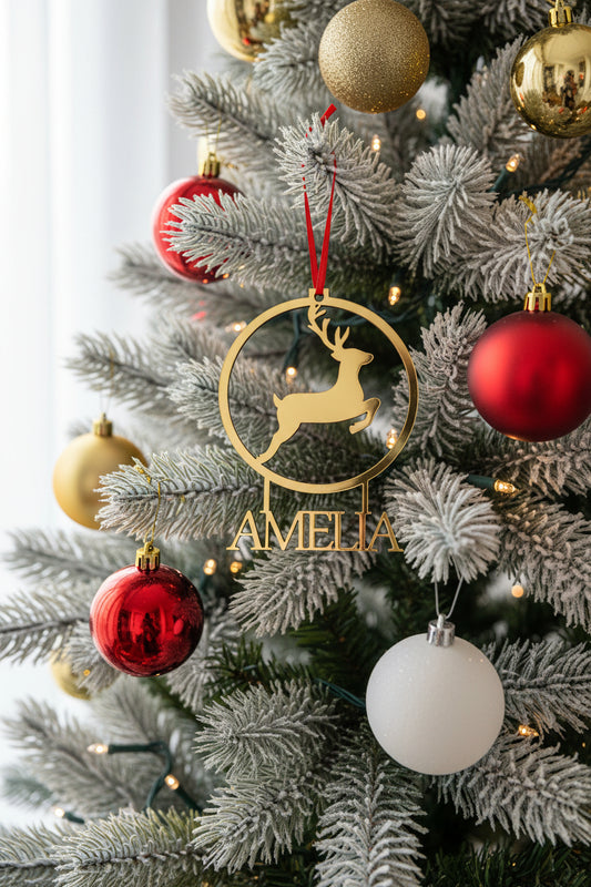 Personalised Christmas ornament by Gently Made