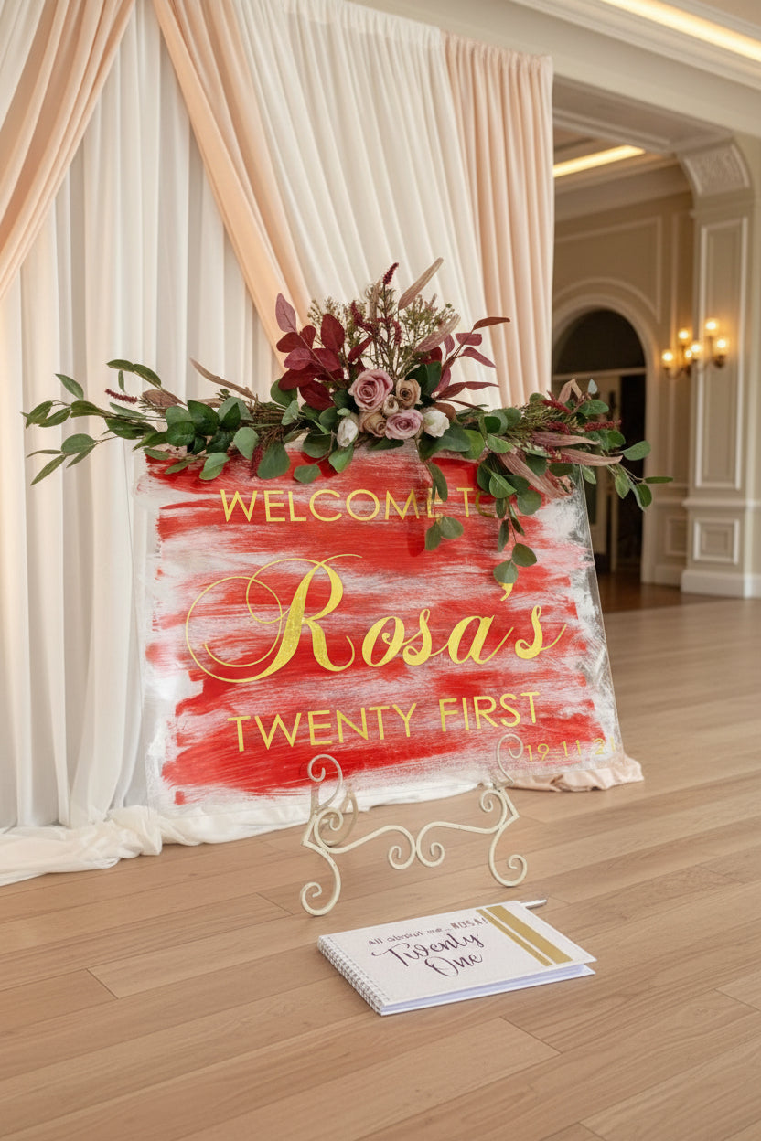 Wedding Acrylic Welcome Sign — handmade in Australia by Gently Made