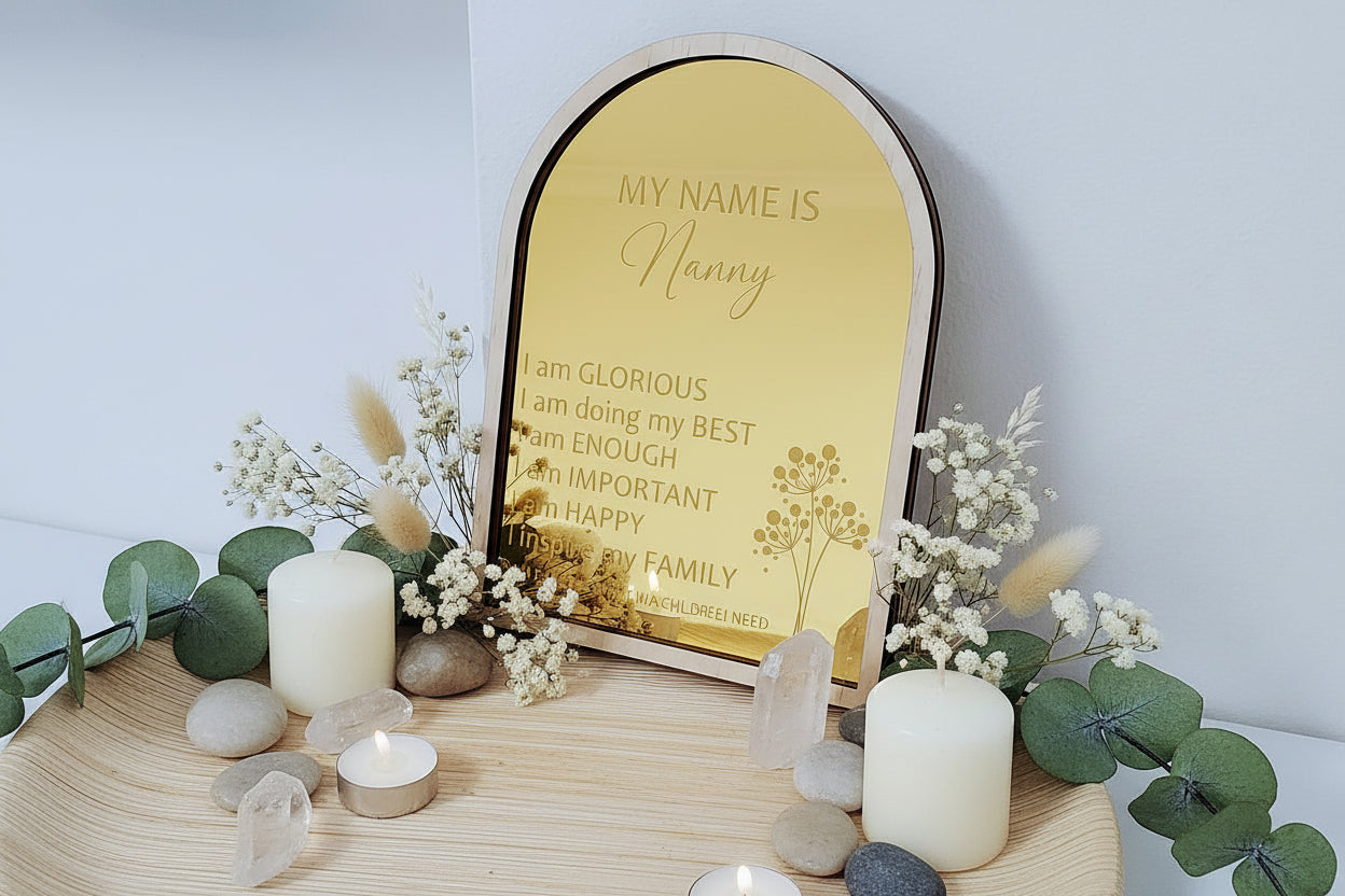 Mum Affirmation Sign Plaque alternate view