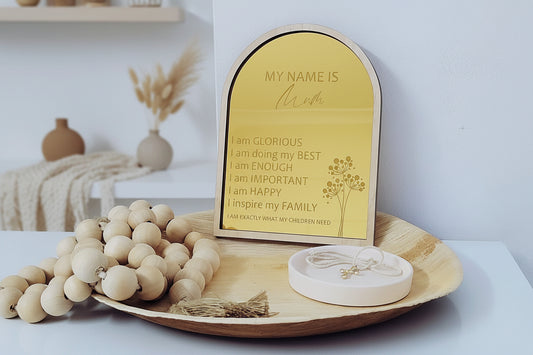 Mum Affirmation Sign Plaque by Gently Made