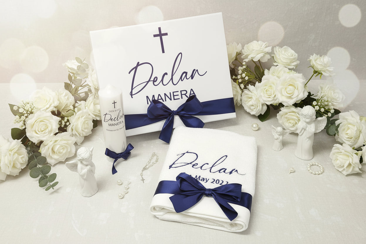 Classic Baptism Christening Box by Gently Made